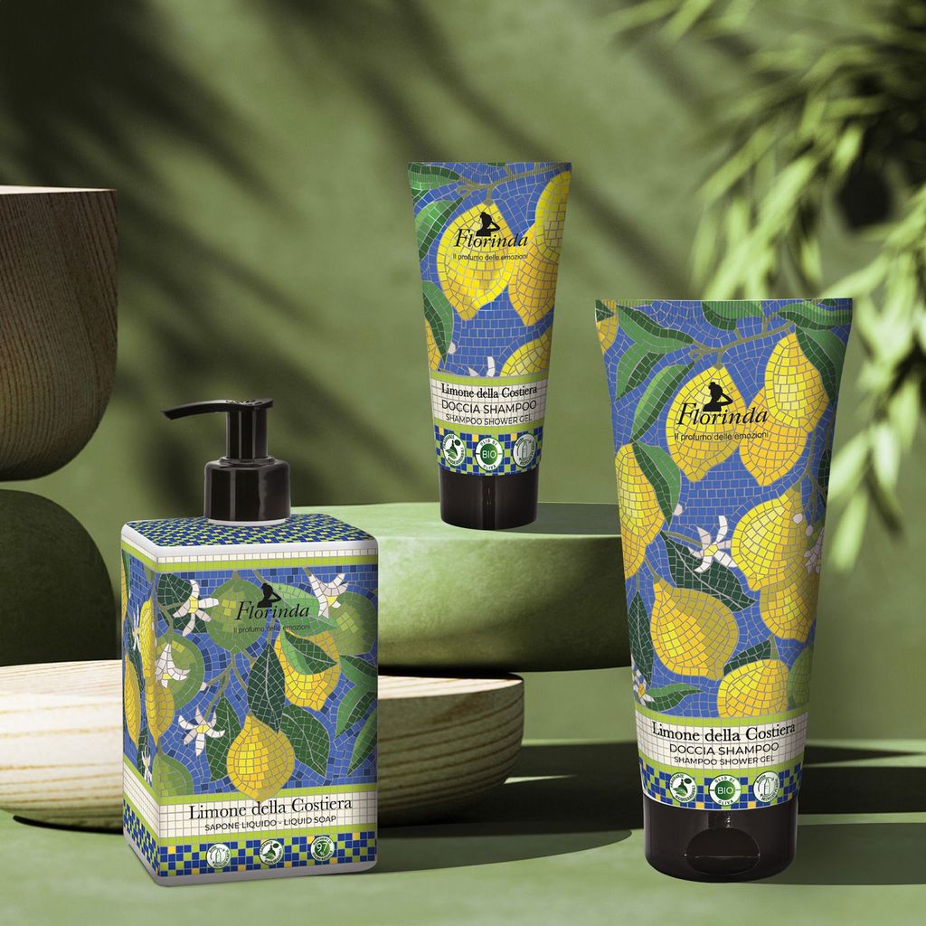 Шампунь-гель для душу Florinda Mosaics Shampoo Shower Gel Лимон — фото 2