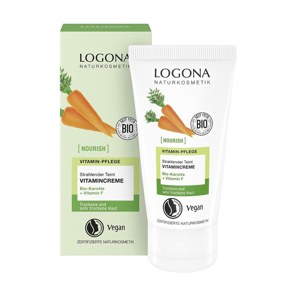 Вітамінний біо-крем для обличчя Logona Nourish Vitamin Cream Зволоження та пружність. Морква, 50 мл — фото 2