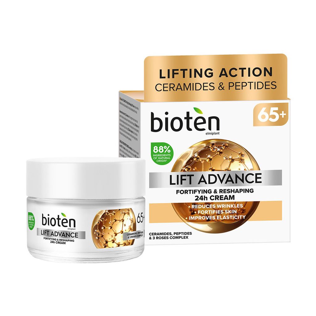 Крем для обличчя Bioten Lift Advance Fortifying & Reshaping 24h Cream 65+, 50 мл — фото 2
