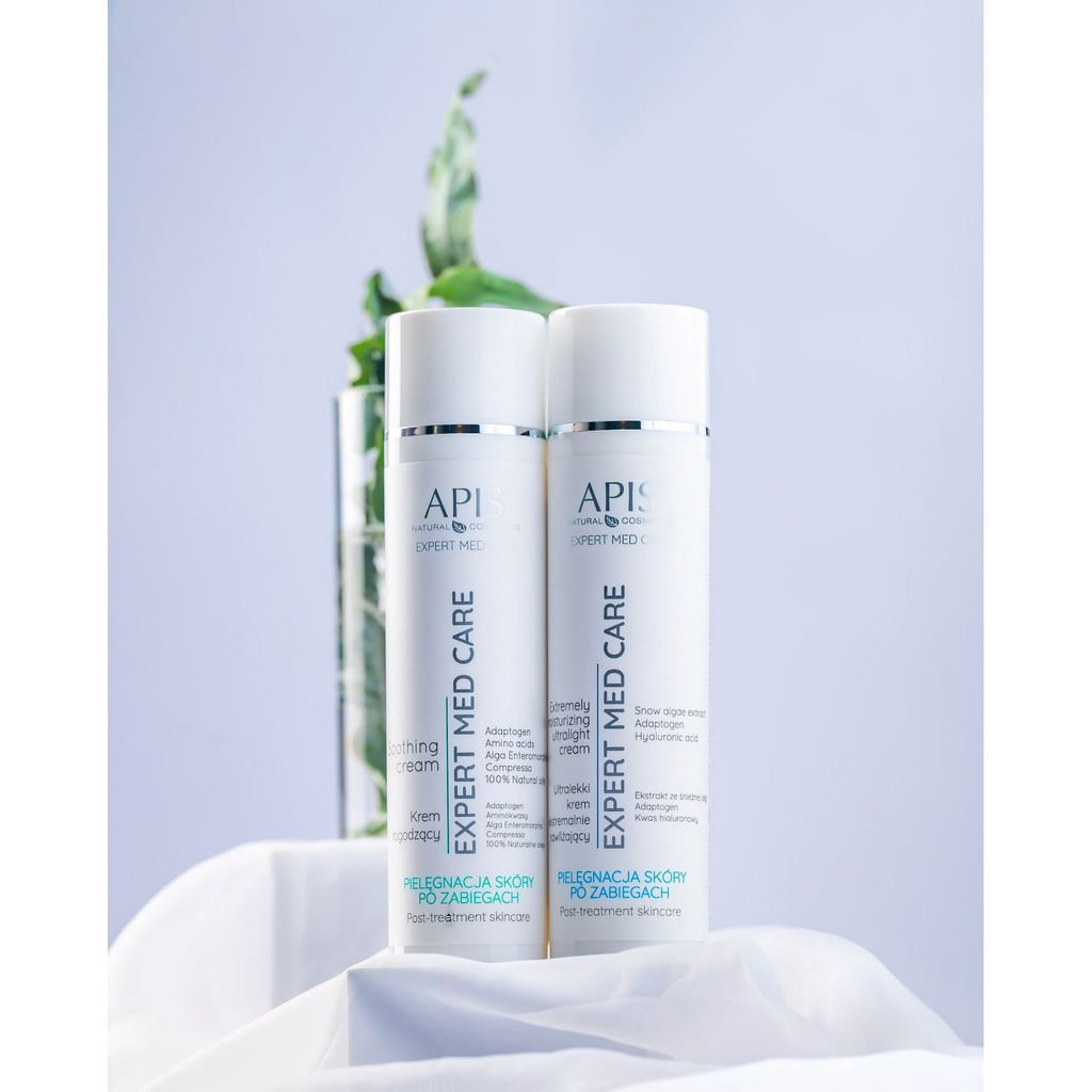 Зволожувальний ультралегкий крем для обличчя Apis Natural Cosmetics Expert Med Care Extremely Moisturising Ultralight Cream, 200 мл — фото 2