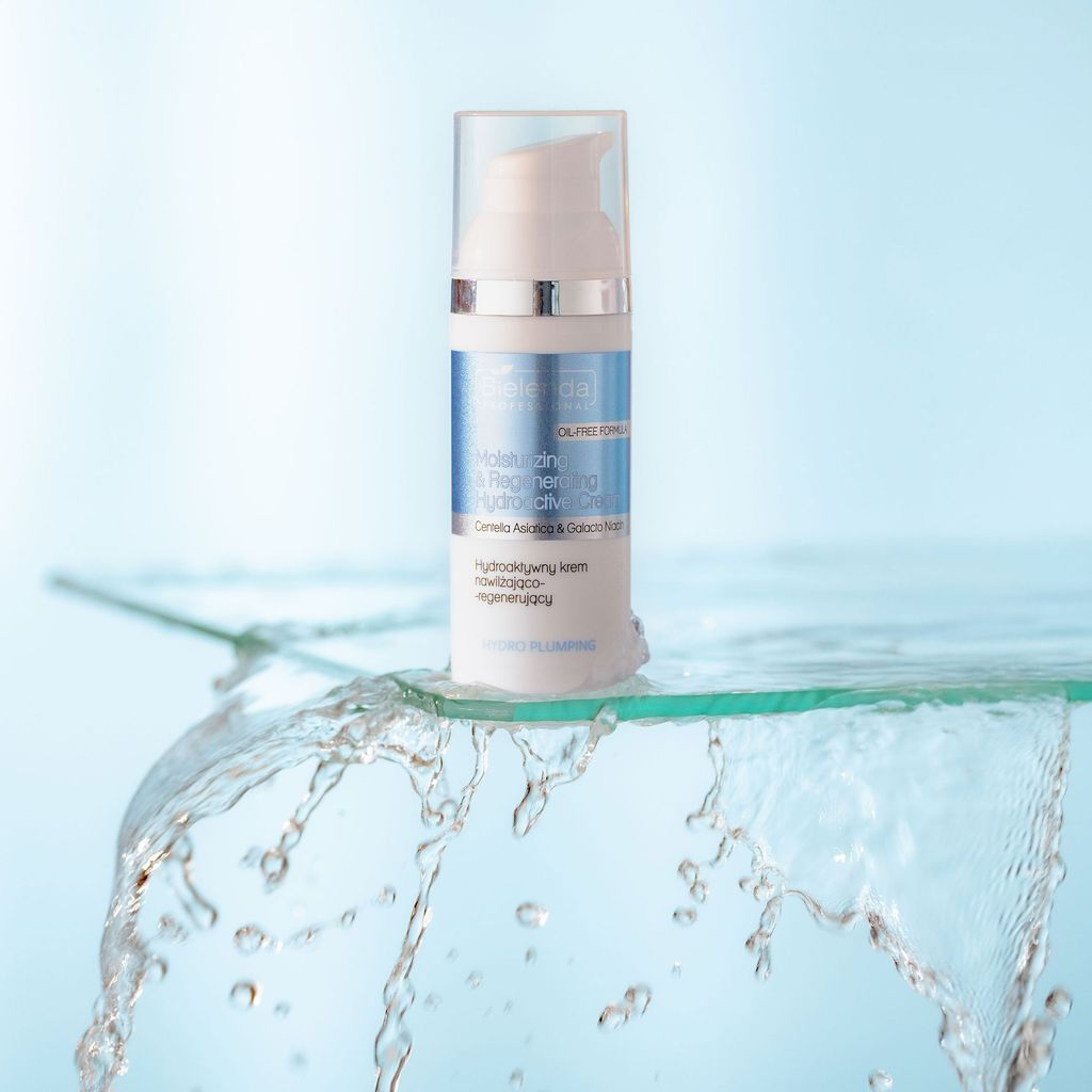 Зволожувальний та відновлювальний крем для обличчя Bielenda Professional Hydro Plumping Moisturizing & Regenerating Hydroactive Cream, 50 мл — фото 2