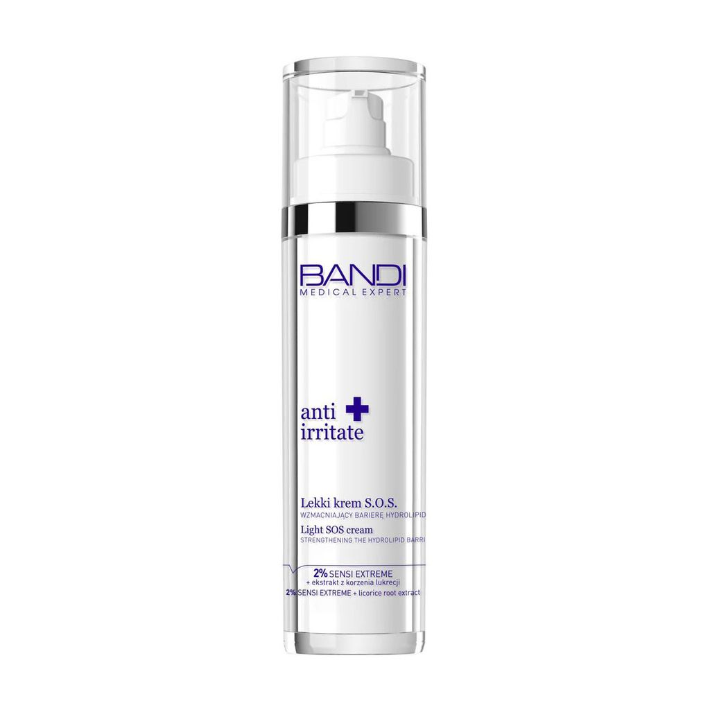 Легкий крем для обличчя Bandi Medical Expert Anti Irritate Light SOS Cream для зміцнення гідроліпідного бар'єра, 50 мл — фото 1