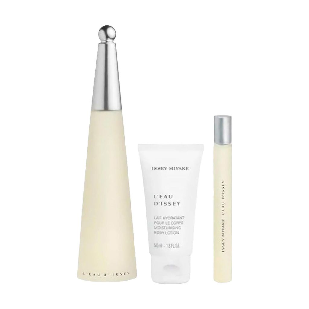 Парфумований жіночий набір Issey Miyake L'Eau D'Issey (туалетна вода, 100 мл + туалетна вода, 10 мл + лосьйон для тіла, 50 мл) — фото 3