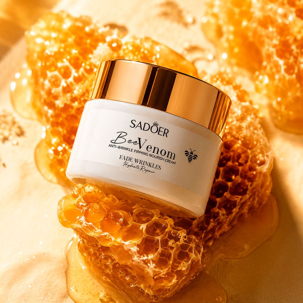 Живильний крем для обличчя Sadoer Bee Venom Anti-Wrinkle Firming Nourish Cream проти зморщок, з бджолиною отрутою, 50 г — фото 3