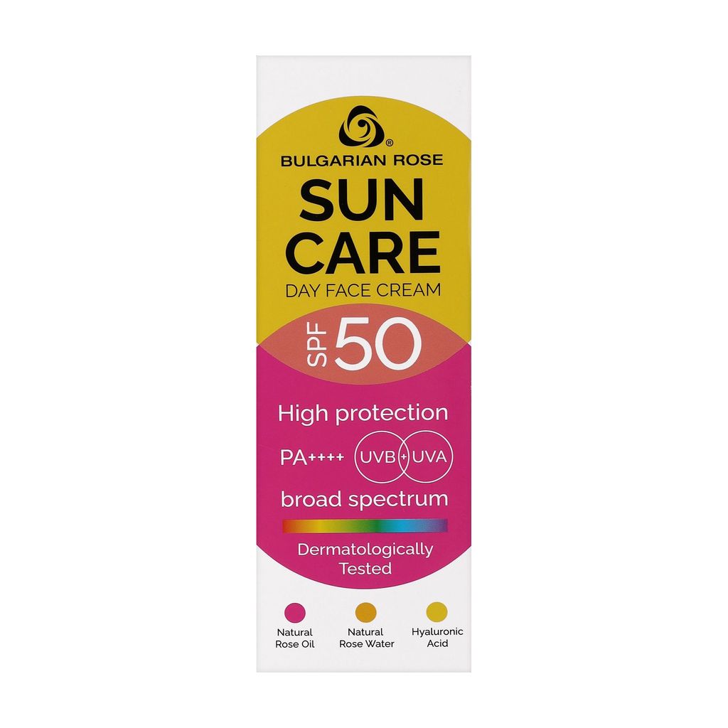 Денний крем для обличчя Bulgarian Rose Sun Care Day Face Cream SPF 50, 50 мл — фото 2