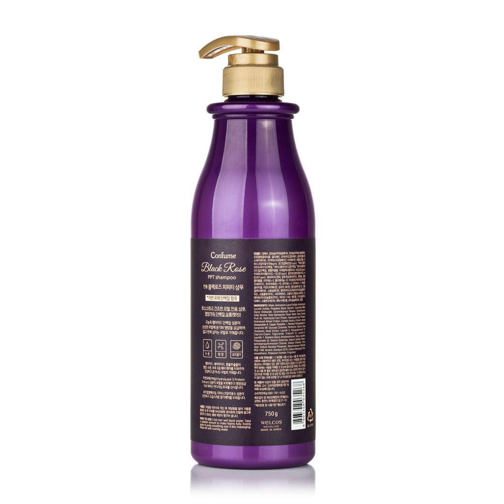 Шампунь для волосся Welcos Confume Black Rose PPT Shampoo Чорна троянда — фото 2