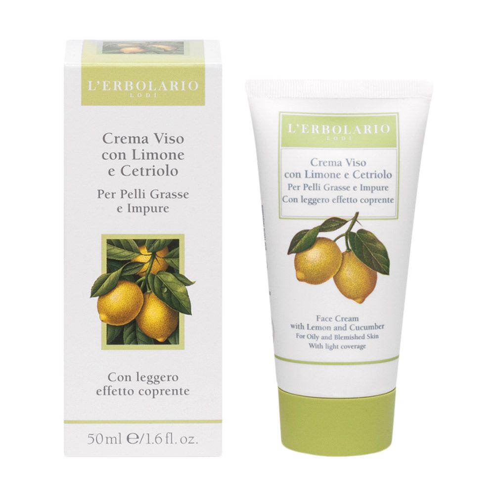 Крем для обличчя L'Erbolario Crema Viso con Limone e Cetriolo для жирної шкіри, 50 мл — фото 2