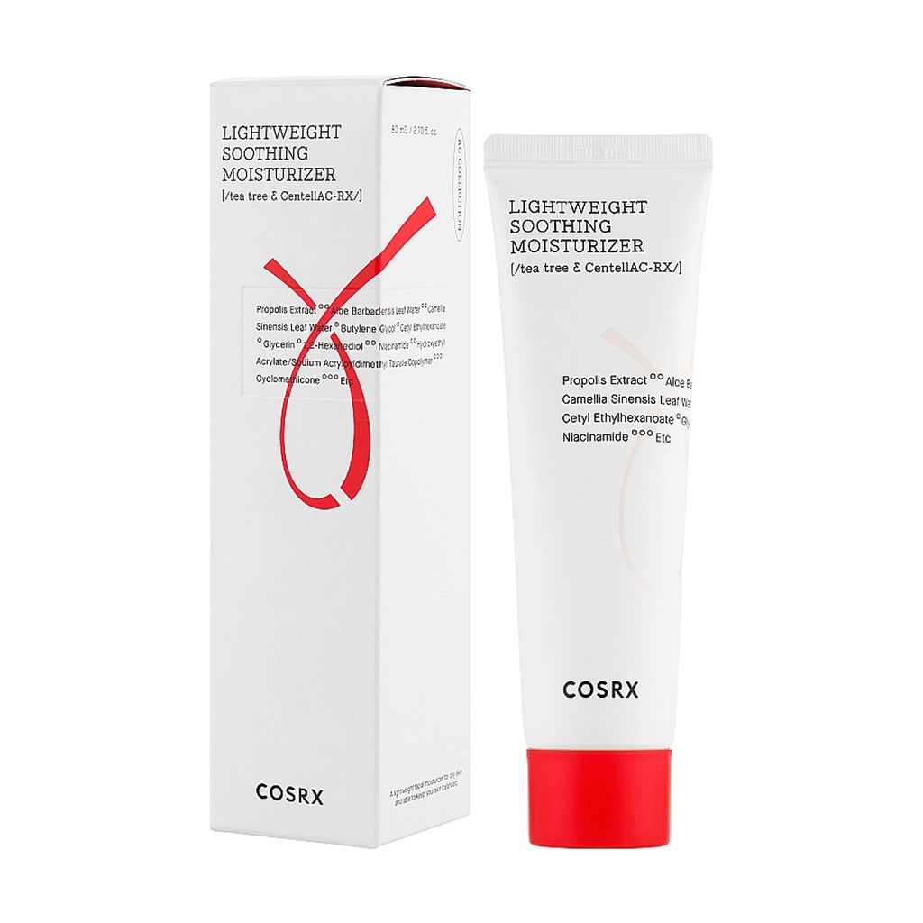 Зволожувальний крем COSRX AC Collection Lightweight Soothing Moisturizer для проблемної шкіри, 80 мл — фото 2