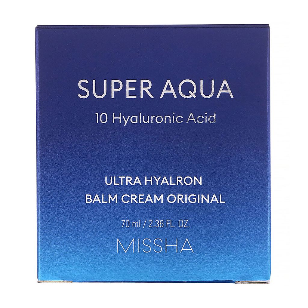 Зволожувальний крем-бальзам для обличчя Missha Super Aqua Ultra Hyalron Balm Cream Original, 70 мл — фото 2