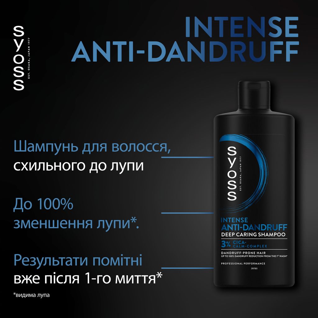 Шампунь для волосся SYOSS Intense Anti-Dandruff Deep Caring Shampoo проти лупи — фото 4