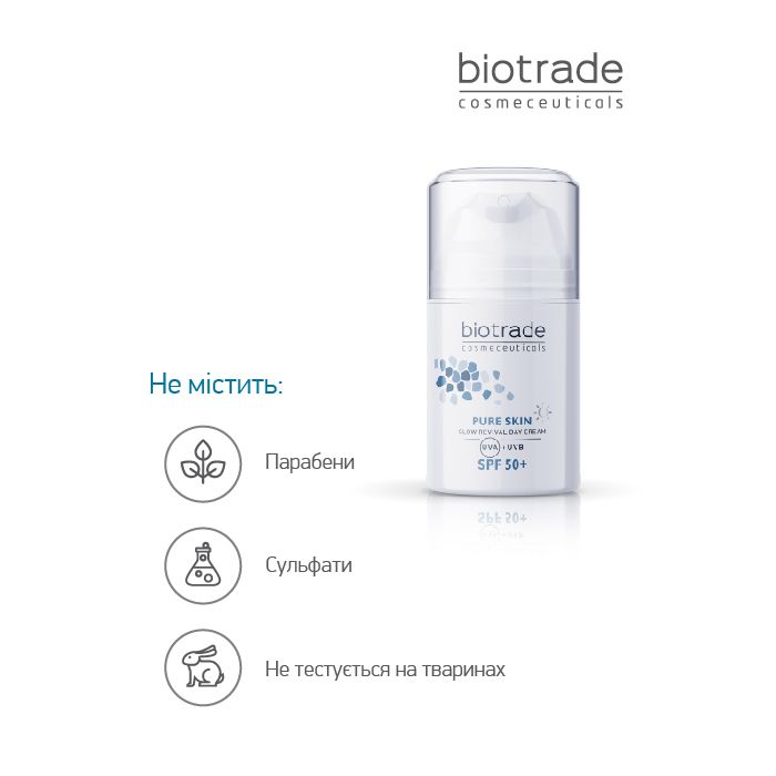 Денний ревіталізувальний крем для обличчя Biotrade Pure Skin Day Cream SPF 50+ проти перших ознак старіння, 50 мл — фото 4