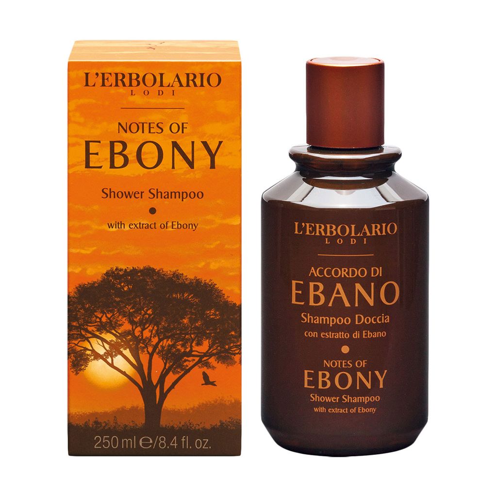 Шампунь-гель для душу L'Erbolario Notes Of Ebony Shower Shampoo Чорне дерево, 250 мл — фото 2