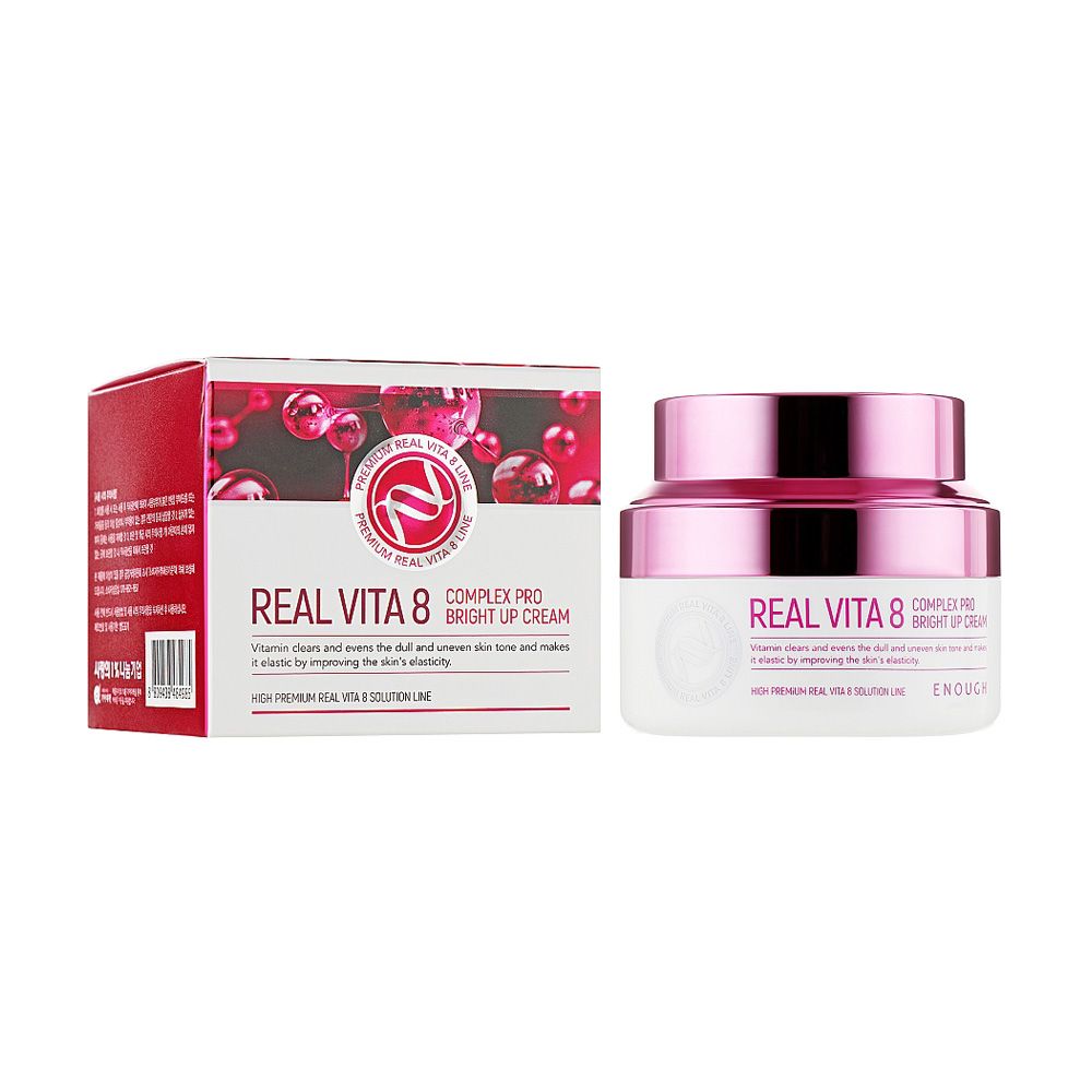 Живильний крем для обличчя Enough Real Vita 8 Complex Pro Bright Up Cream з вітамінами, 50 мл — фото 2
