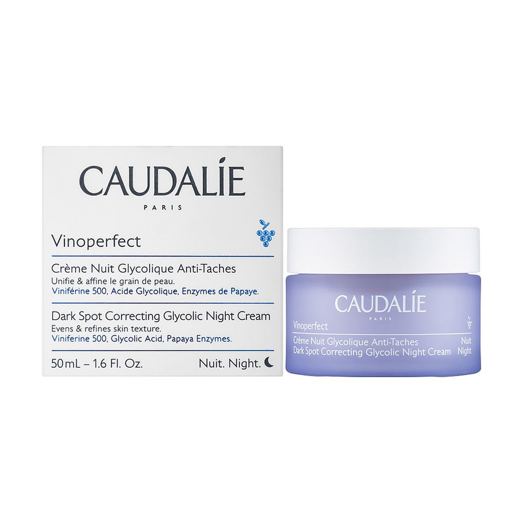 Нічний крем для обличчя Caudalie Vinoperfect Dark Spot Correcting Glycolic Night Cream проти пігментних плям, з гліколевою кислотою, 50 мл — фото 2