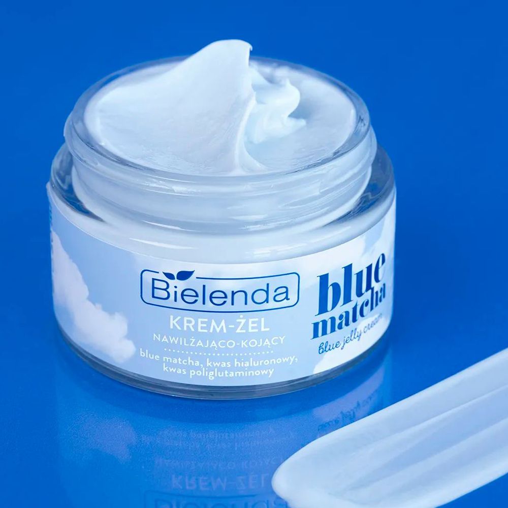 Зволожувальний крем-гель для обличчя Bielenda Blue Matcha Blue Jelly Cream, 50 мл — фото 3