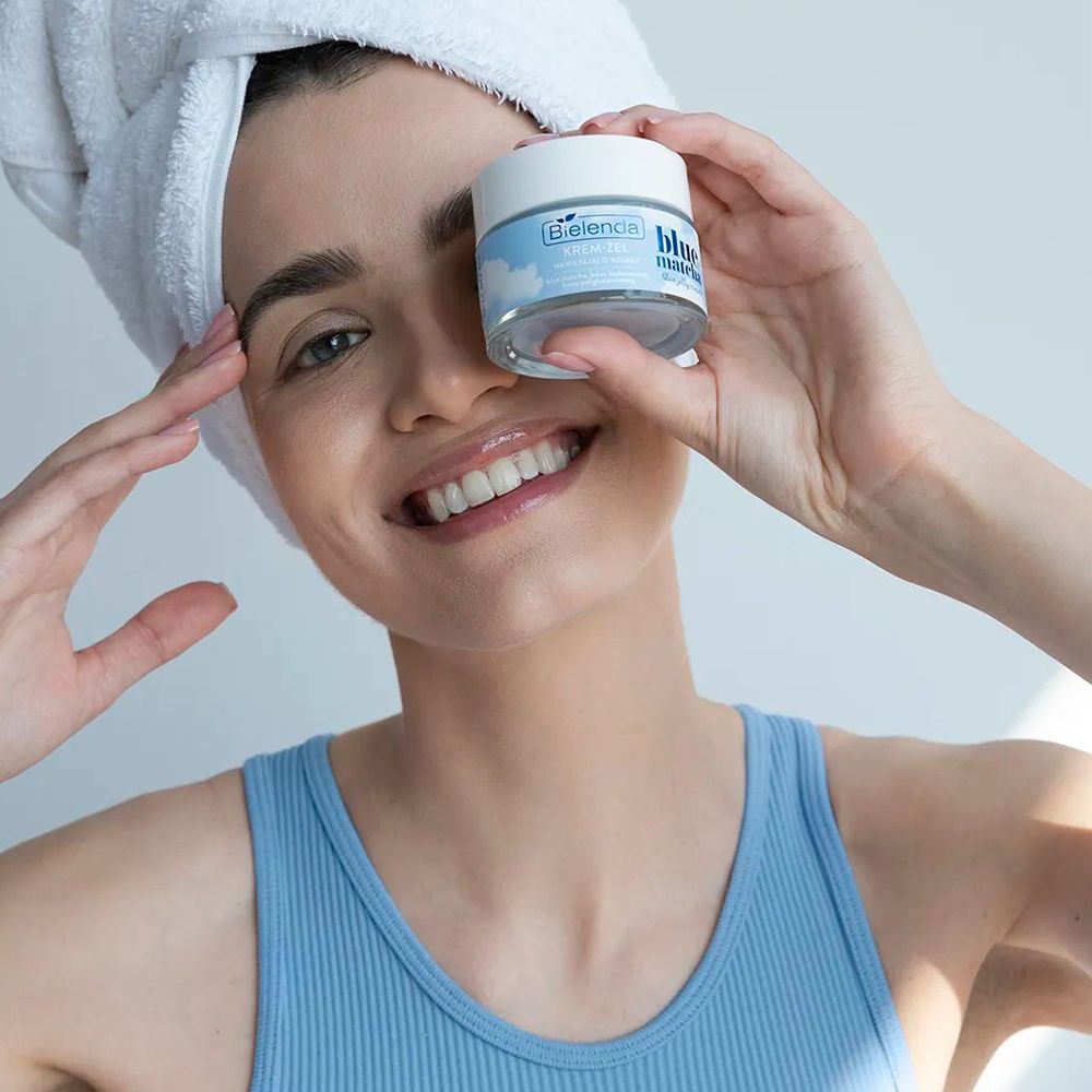 Зволожувальний крем-гель для обличчя Bielenda Blue Matcha Blue Jelly Cream, 50 мл — фото 5