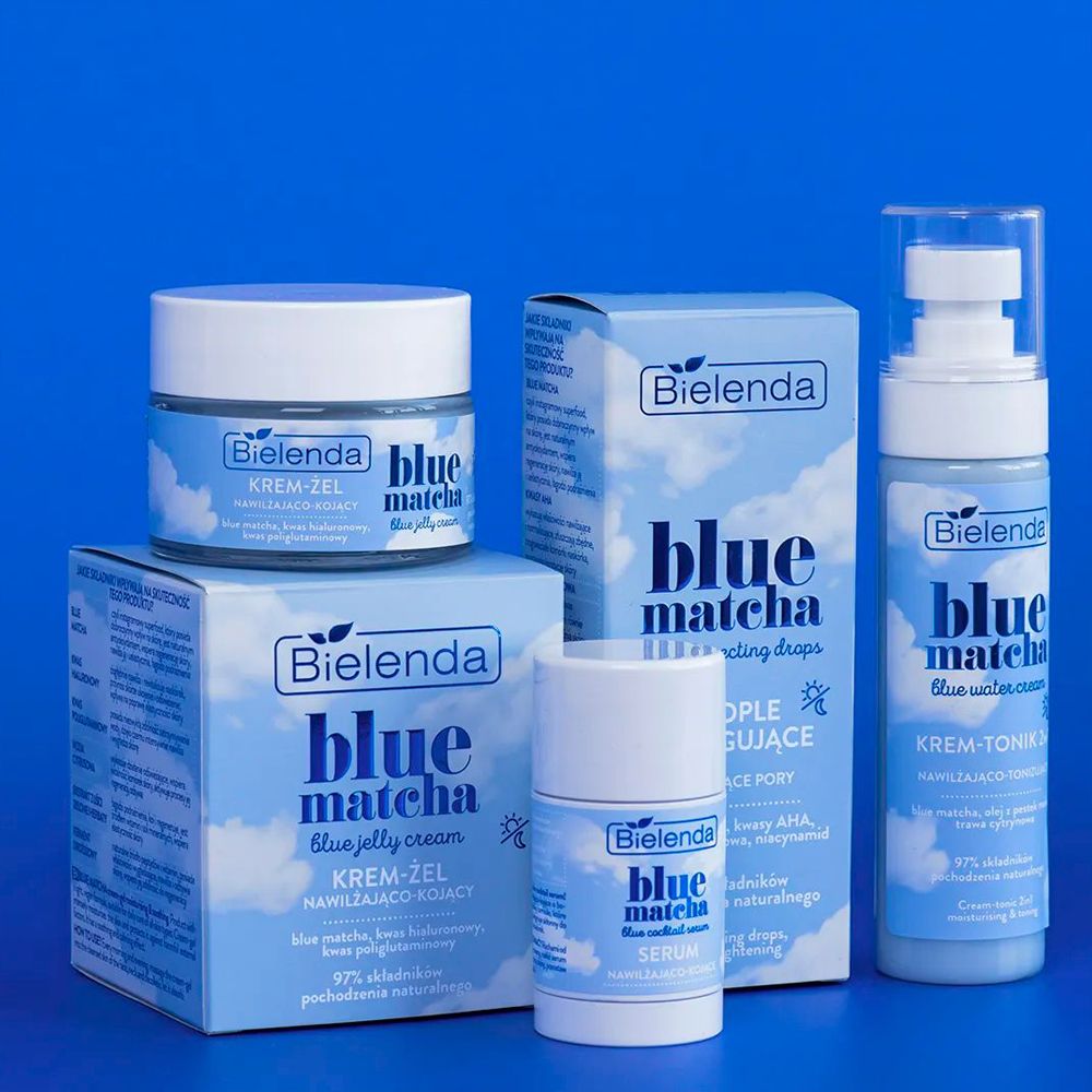 Зволожувальний крем-гель для обличчя Bielenda Blue Matcha Blue Jelly Cream, 50 мл — фото 9