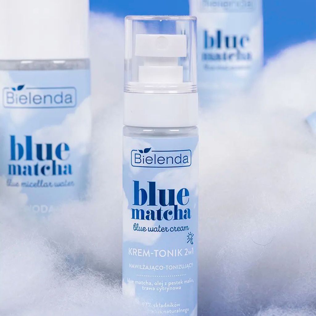 Крем-тонік для обличчя Bielenda Blue Matcha Blue Water Cream, 75 мл — фото 4