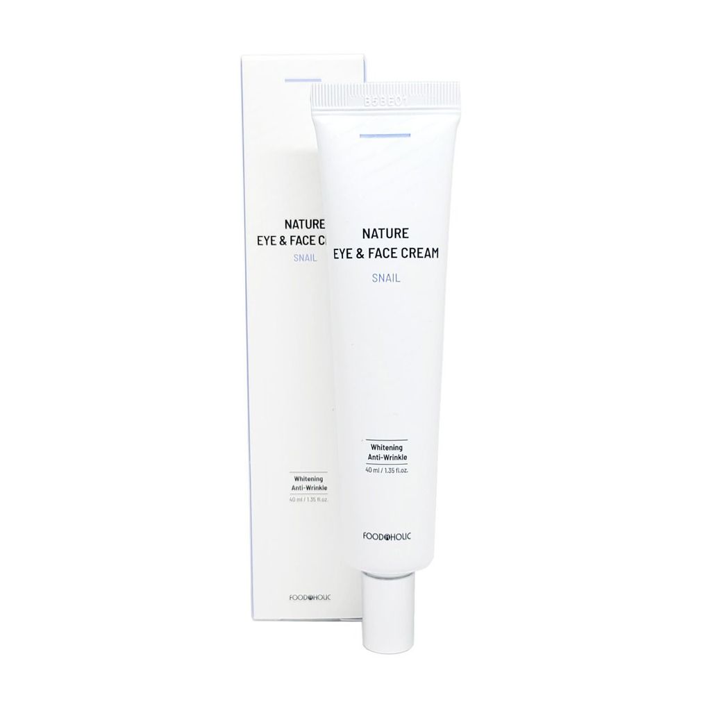 Крем для обличчя та шкіри навколо очей Food A Holic Nature Eye & Face Cream Snail, 40 мл — фото 2