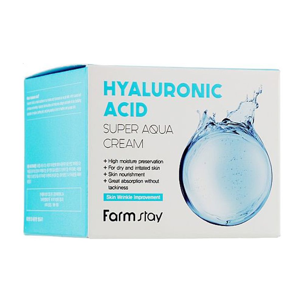 Зволожувальний крем для обличчя FarmStay Hyaluronic Acid Super Aqua Cream з гіалуроновою кислотою, 100 мл — фото 2
