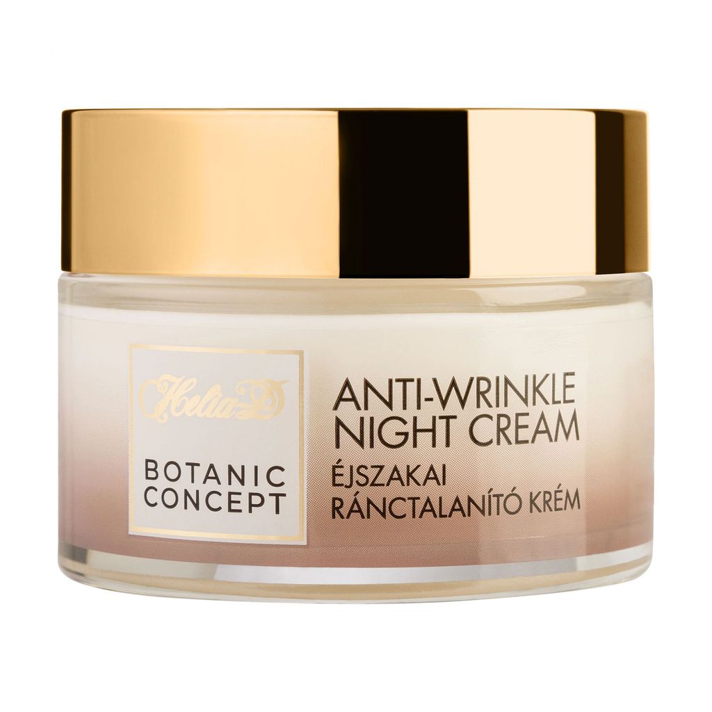 Нічний крем для обличчя Helia-D Botanic Concept Anti-wrinkle Night Cream проти зморщок, з екстрактом токайського вина та бакучіолом, 50 мл — фото 1