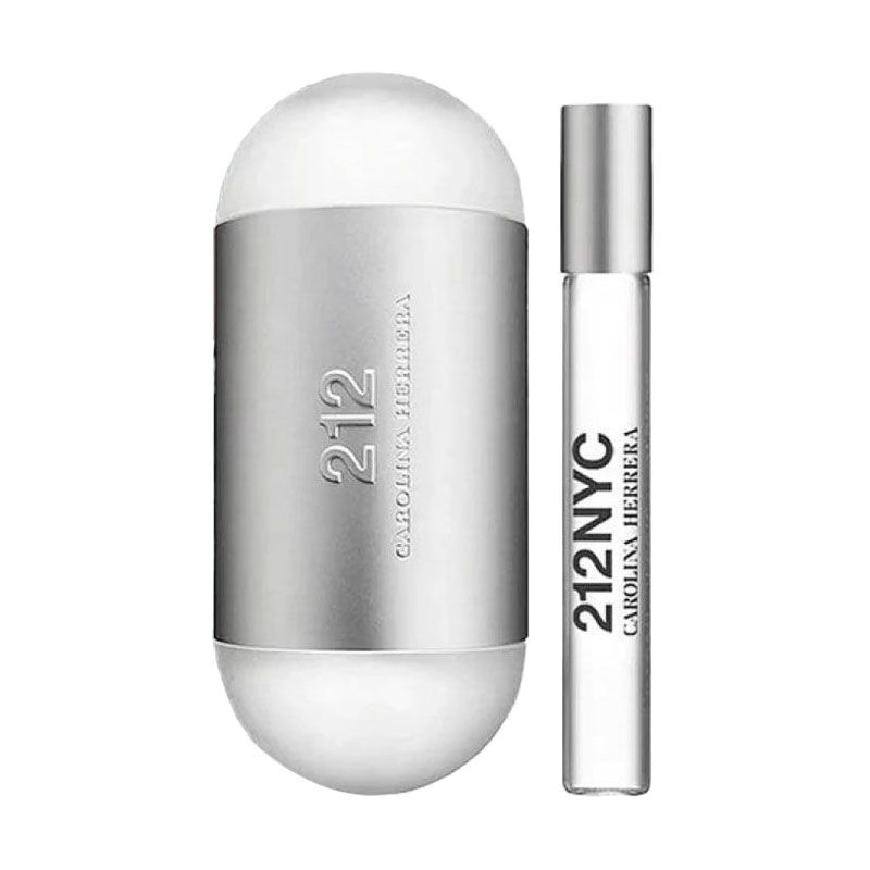 Парфумований набір жіночий Carolina Herrera 212 NYC (туалетна вода, 100 мл + туалетна вода, 10 мл) — фото 2