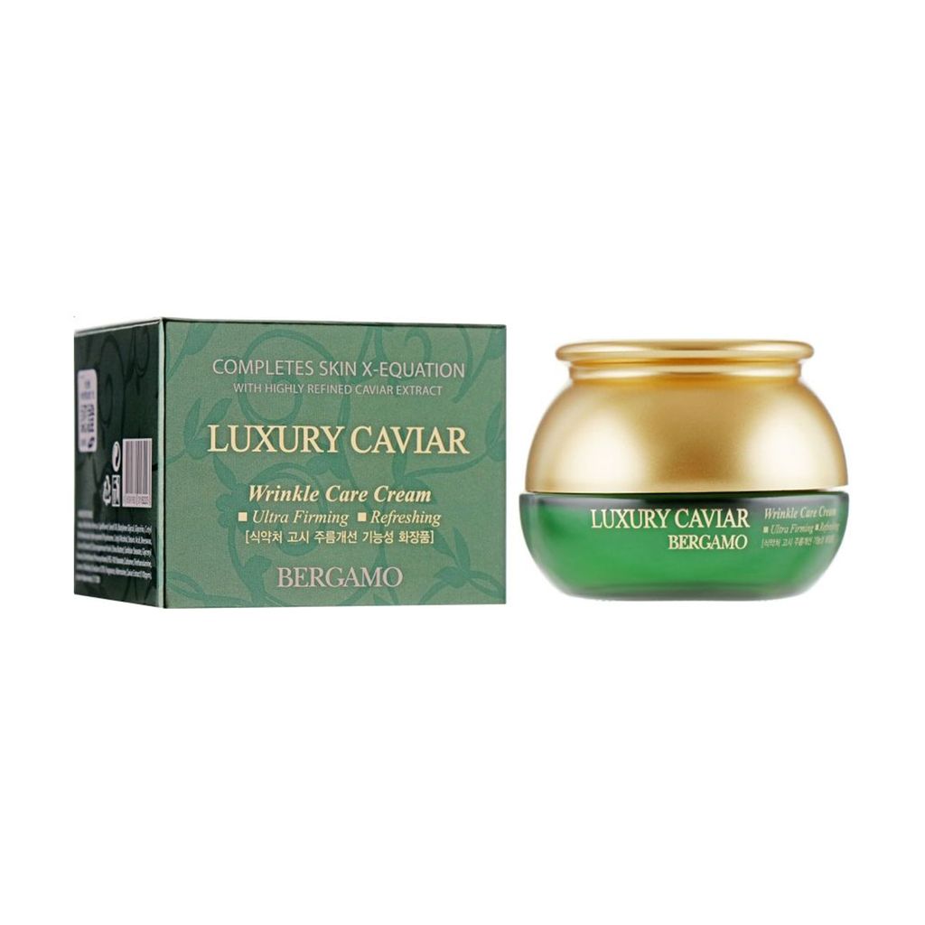 Високоінтенсивний крем для обличчя Bergamo Luxury Caviar Wrinkle Care Cream від зморщок, із чорною ікрою та гіалуроновою кислотою, 50 г — фото 2
