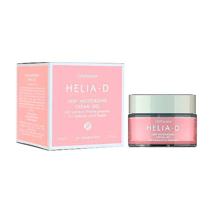 Глибокозволожувальний крем-гель для обличчя Helia-D Hydramax Deep Moisturizing Cream Gel для чутливої шкіри, 50 мл — фото 2