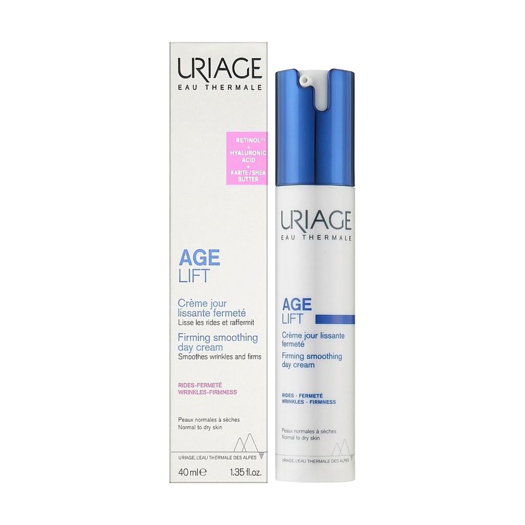 Зміцнювальний розгладжувальний денний крем для обличчя Uriage Age Lift Firming Smoothing Day Cream, 40 мл — фото 2