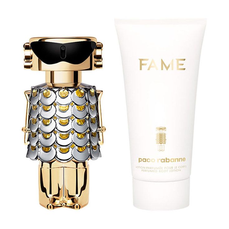 Парфумований набір жіночий Rabanne Fame Set (парфумована вода, 50 мл + лосьйон для тіла, 75 мл) — фото 2
