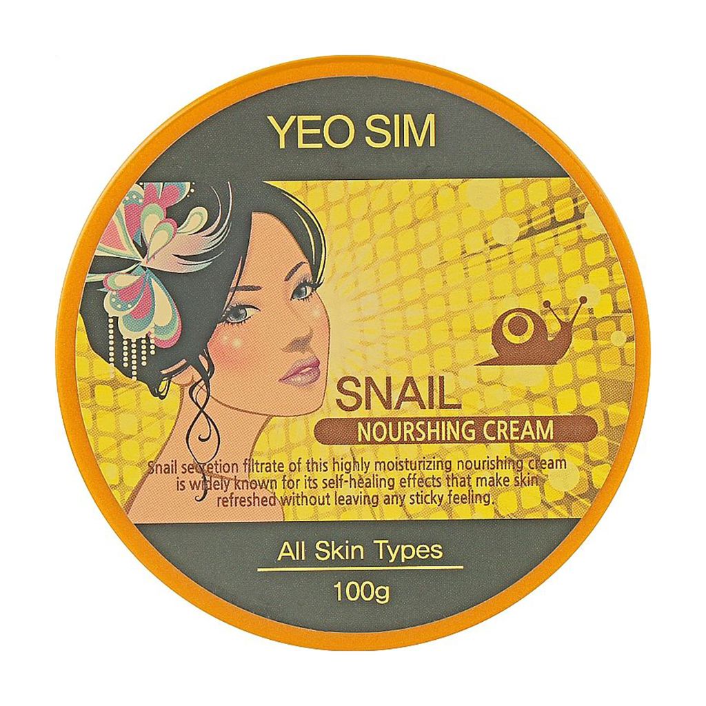 Живильний крем для обличчя Juno Yeo Sim Snail Nourishing Cream з муцином равлика, 100 г — фото 1