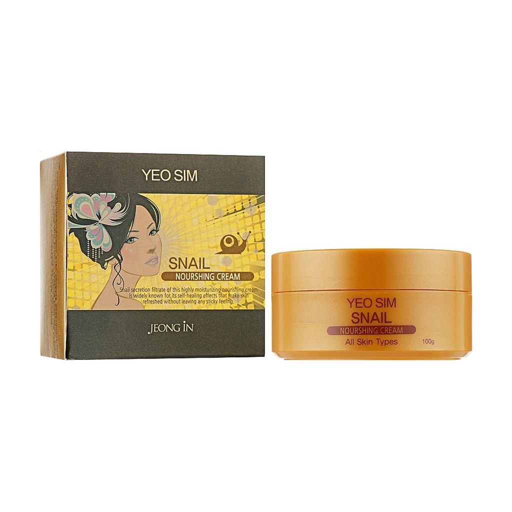 Живильний крем для обличчя Juno Yeo Sim Snail Nourishing Cream з муцином равлика, 100 г — фото 3