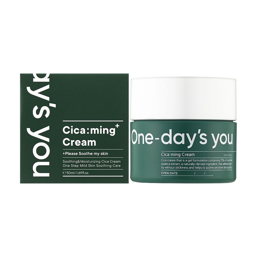 Заспокійливий крем для обличчя One-day's You Cica:ming Cream, 50 мл — фото 2