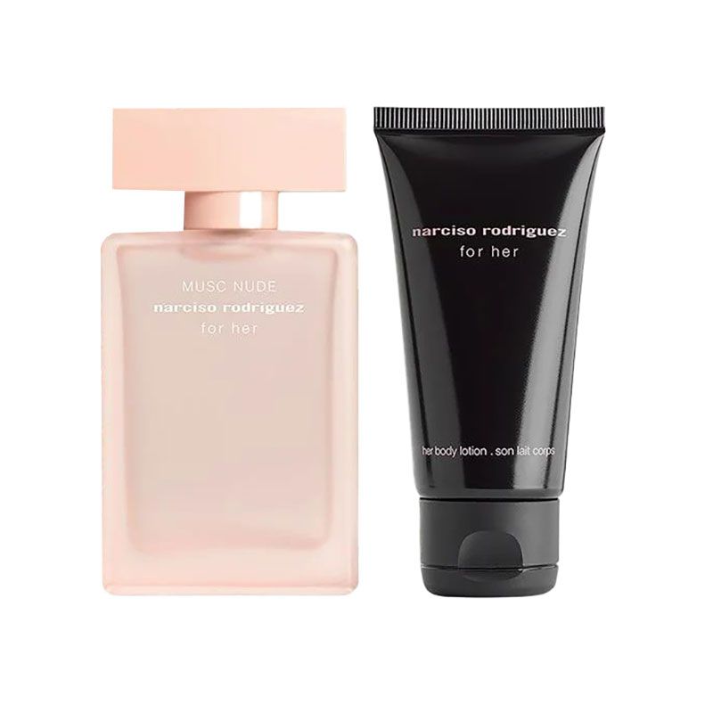 Парфумований набір жіночий Narciso Rodriguez For Her Musc Nude (парфумована вода, 50 мл + лосьйон для тіла, 50 мл) — фото 2