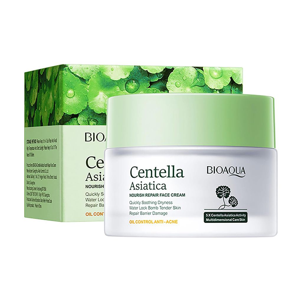 Живильний відновлювальний крем для обличчя Bioaqua Centella Asiatica Nourish Repair Face Cream з азійською центелою, 50 г — фото 2