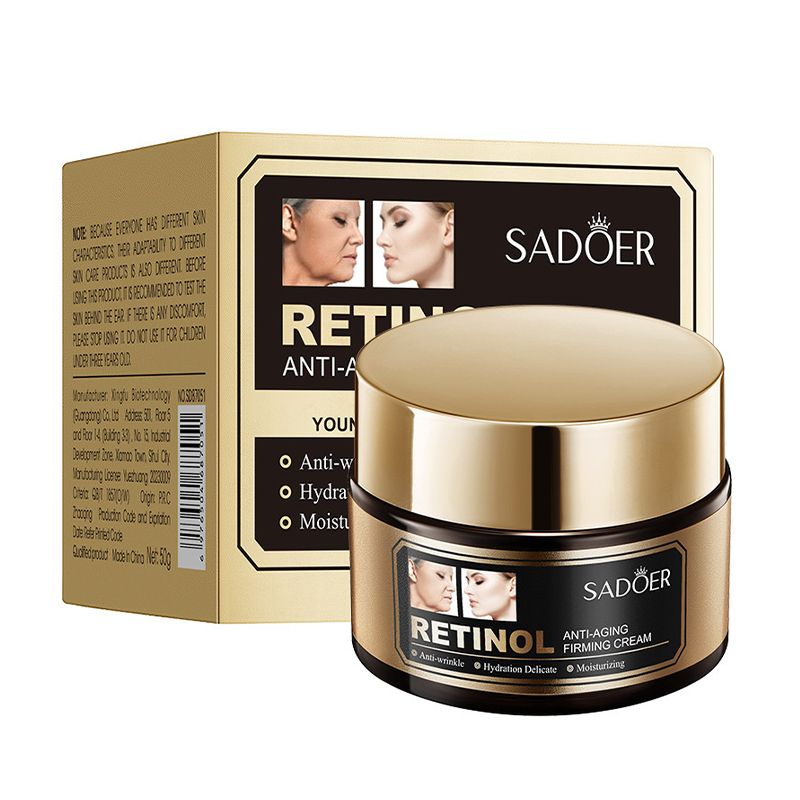 Крем для обличчя Sadoer Retinol Anti-Aging Firming Cream з ретинолом, 50 г — фото 2