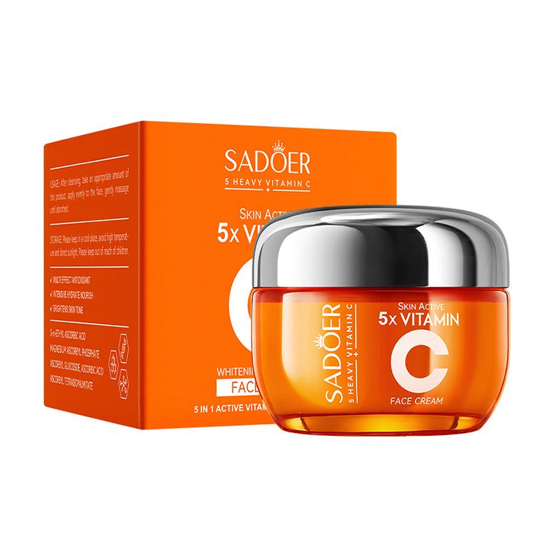 Крем для обличчя Sadoer 5X Vitamin C Face Cream з вітаміном С, 50 г — фото 2