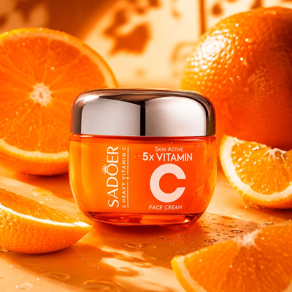 Крем для обличчя Sadoer 5X Vitamin C Face Cream з вітаміном С, 50 г — фото 4