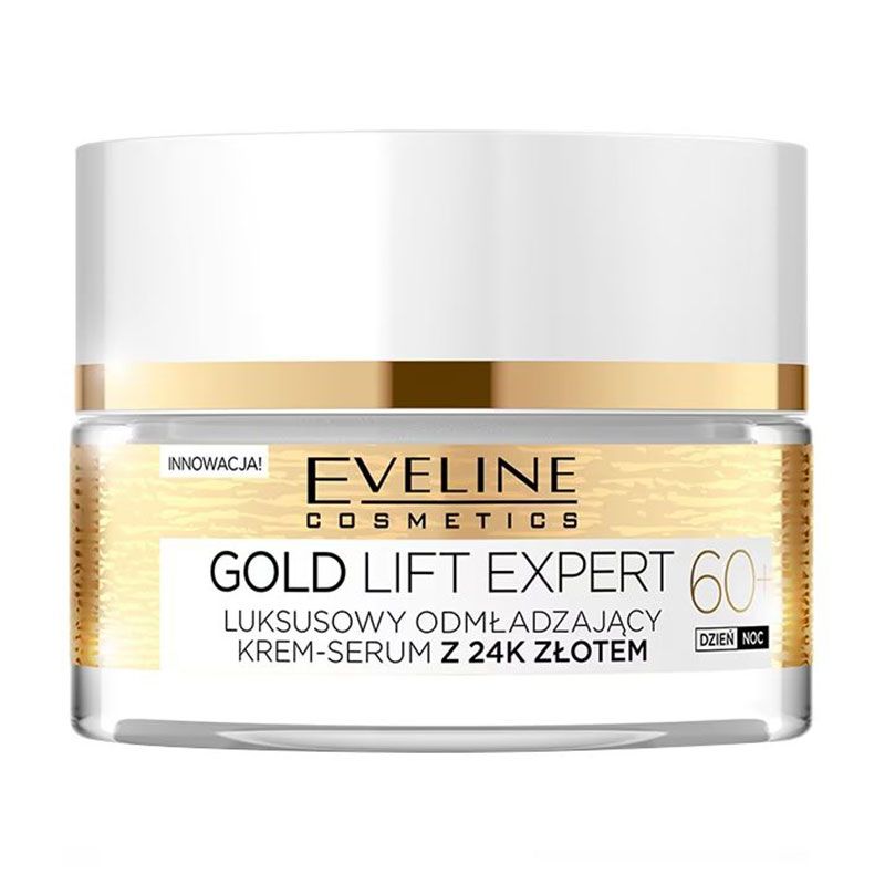 Відновлювальний крем для обличчя Eveline Cosmetics 24K Gold & Collagen Revitalizing Cream 60+, 50 мл — фото 1