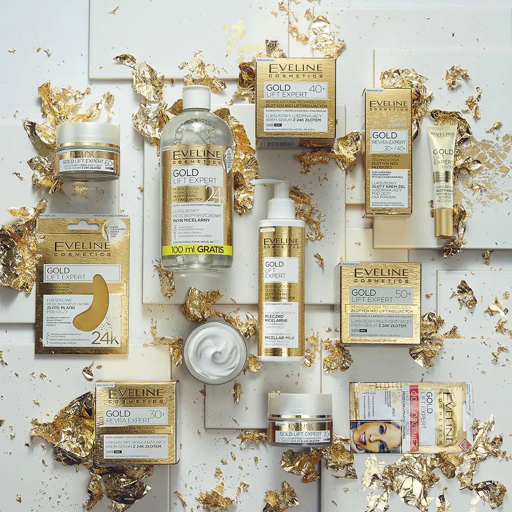 Відновлювальний крем для обличчя Eveline Cosmetics 24K Gold & Collagen Revitalizing Cream 60+, 50 мл — фото 4