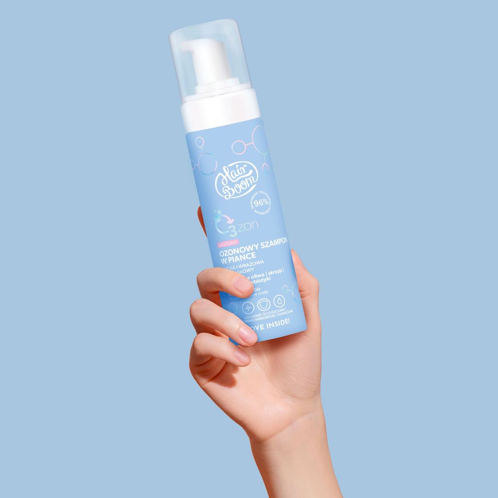 М'який озоновий шампунь-піна Body Boom Hair Boom O3zon Foam Shampoo, 200 мл — фото 2
