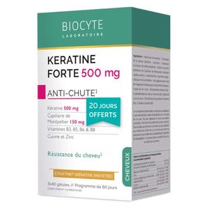 Витаминно-минеральный комплекс Biocyte Keratine Forte 500 mg Anti-Chute Pack 120 Caps (1020053)
