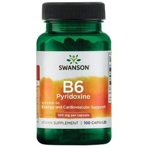 Пиридоксин Swanson Vitamin B6 Pyridoxine 100 mg 100 Caps (1028053)