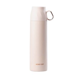 Термос Mini Cup 500 мл с клапаном и чашкой, белый Happy Life HPGM7009W (1044341)
