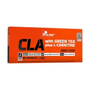 Жиросжигатель Olimp Sport Nutrition CLA with Green Tea plus L-Carnitine, 60 капсул