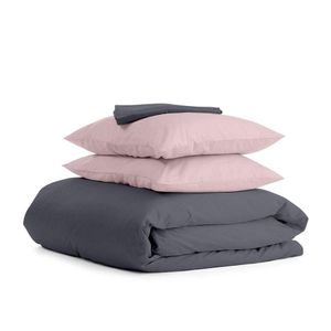 Сімейний комплект COSAS GREY SATIN CS5 2х160х220 см Бежевий/Сірий (1057158)