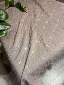 Покрывало хлопковое Евро 200х230 Кофейный (П4К-muslin-2025-006-02) (1110341)