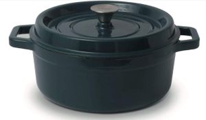Кастрюля Nois Tierra deep teal d20 см чугун с емаль покрытием (830058) (1116853)