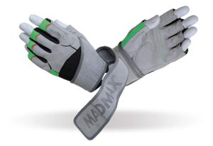 Рукавички для фітнесу MadMax MFG-860 Wild L Grey/Green (1126341)