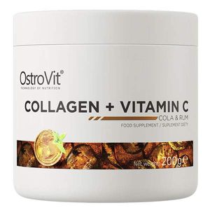 Хондропротектор (для спорта) OstroVit Collagen And Vitamin C 200 g /20 servings/ Rum Cola (1208341)